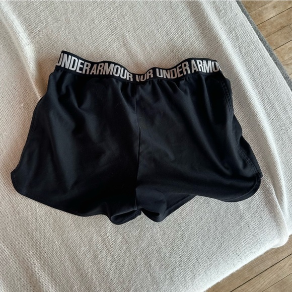 Under Armour Red and Black Athletic Shorts - Picture 5 of 5